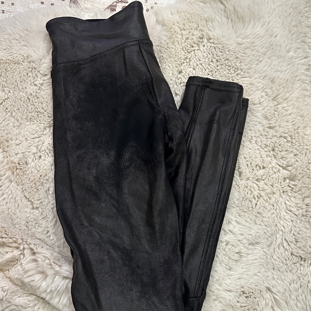 Spanx Faux Leather Moto Leggings XS - Picture 7 of 7